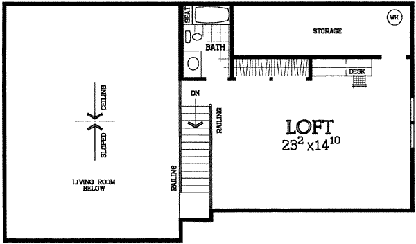 upper floor house blueprint