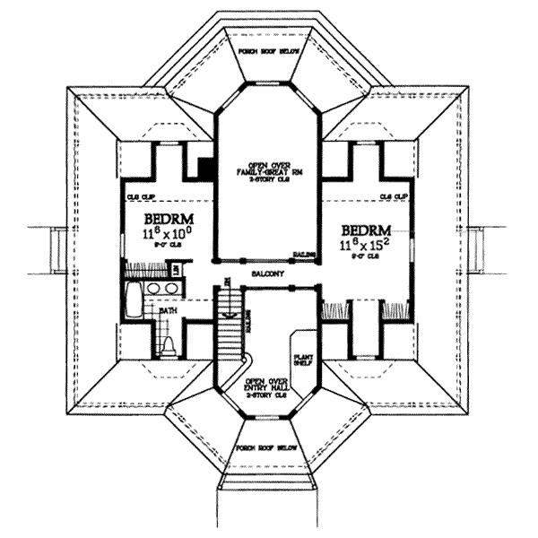 upper floor house blueprint