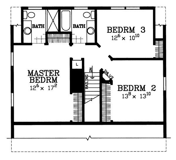 upper floor house blueprint