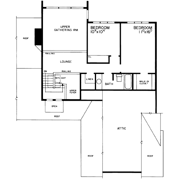 upper floor house blueprint