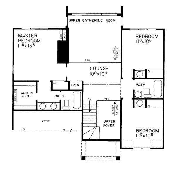 upper floor house blueprint