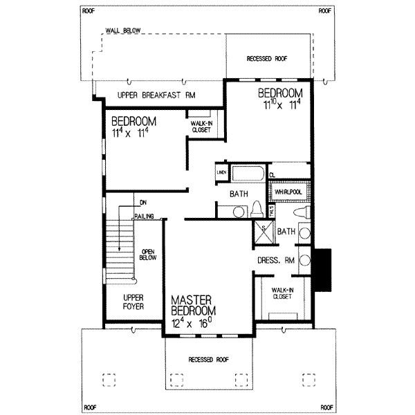 upper floor house blueprint