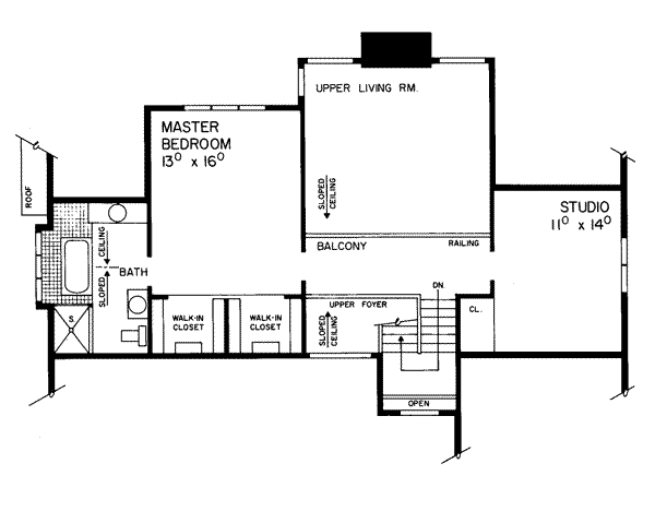 upper floor house blueprint