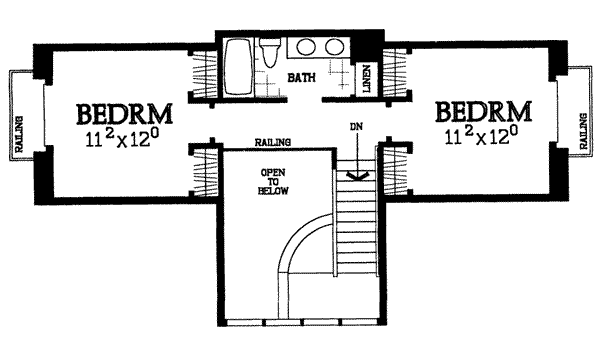 upper floor house blueprint