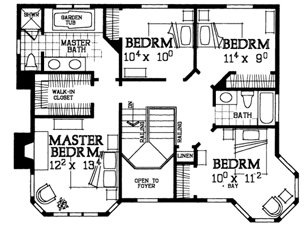 upper floor house blueprint