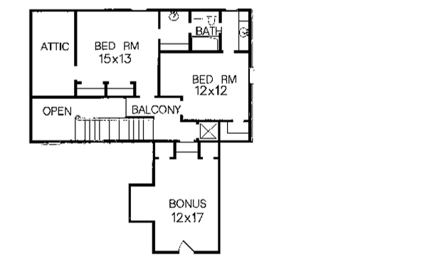 upper floor house blueprint