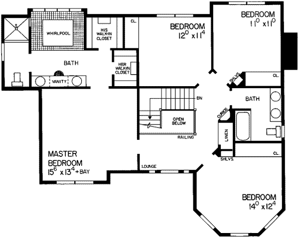 upper floor house blueprint
