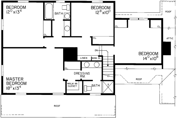 upper floor house blueprint