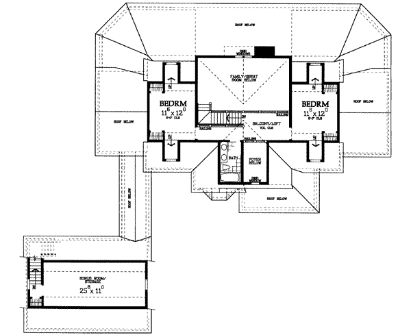 upper floor house blueprint