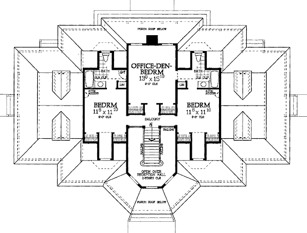 upper floor house blueprint