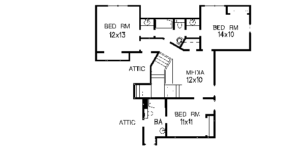 upper floor house blueprint