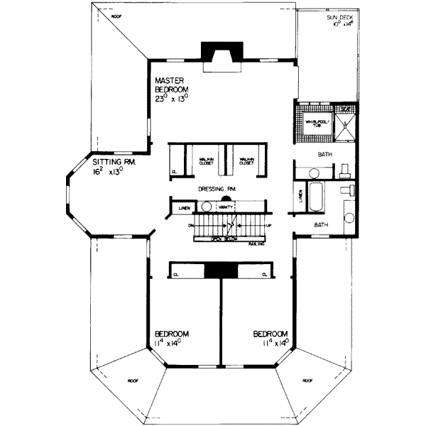 upper floor house blueprint