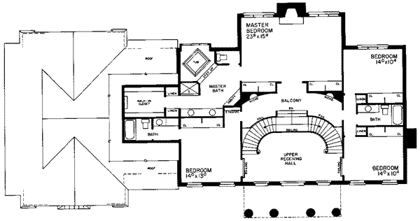 upper floor house blueprint