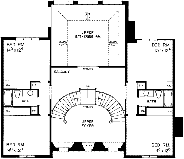upper floor house blueprint