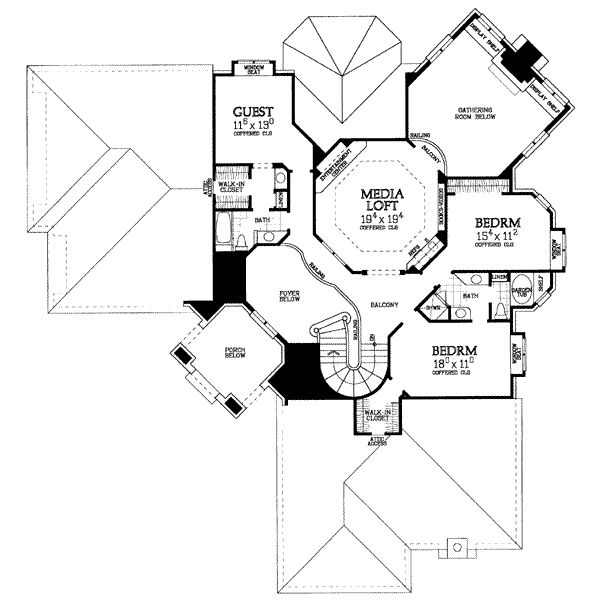 upper floor house blueprint
