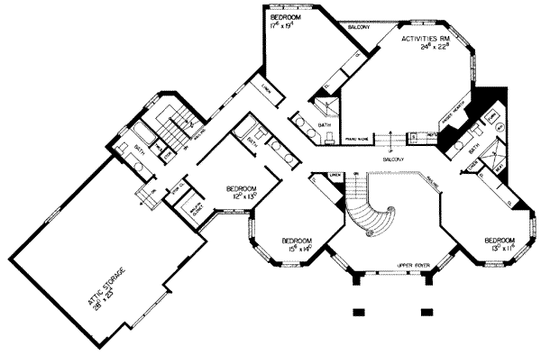 upper floor house blueprint