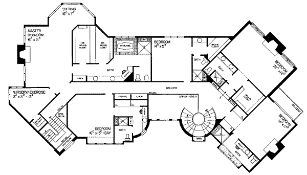 upper floor house blueprint