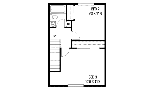 upper floor house blueprint
