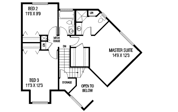 upper floor house blueprint