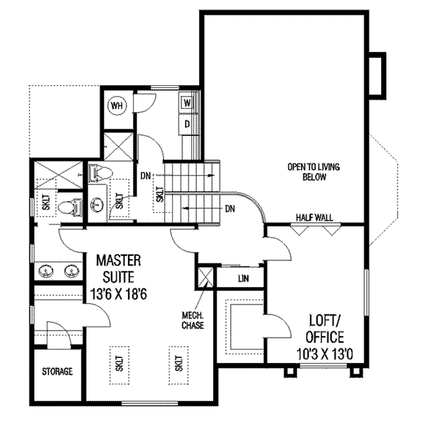 upper floor house blueprint