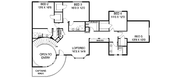 upper floor house blueprint