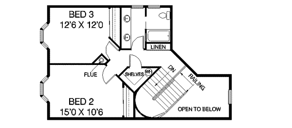 upper floor house blueprint