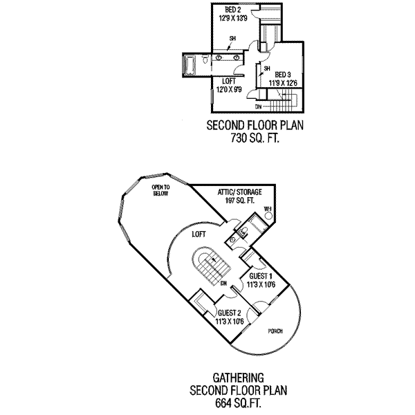 upper floor house blueprint