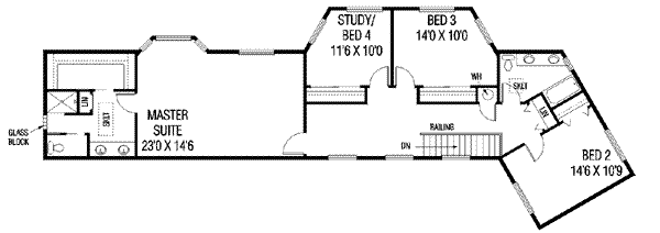 upper floor house blueprint