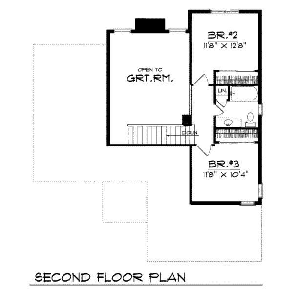 upper floor house blueprint