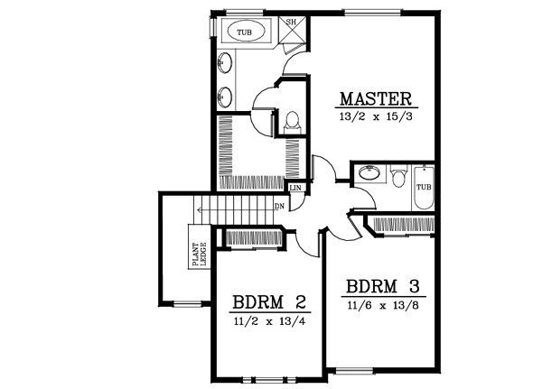 upper floor house blueprint