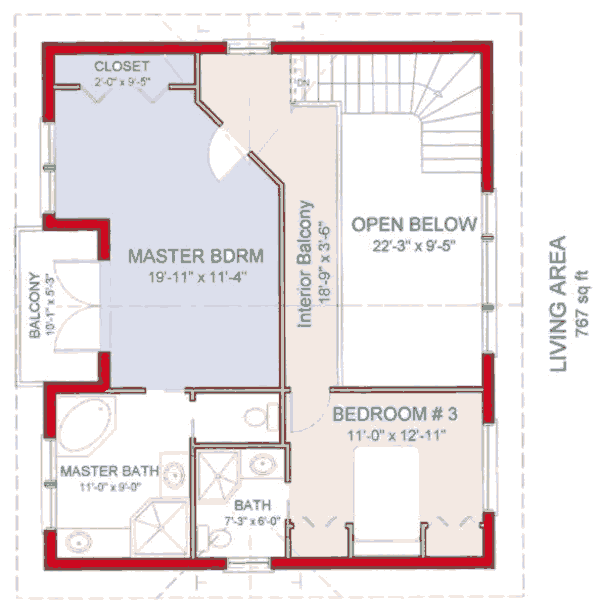 upper floor house blueprint