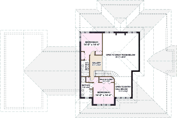upper floor house blueprint