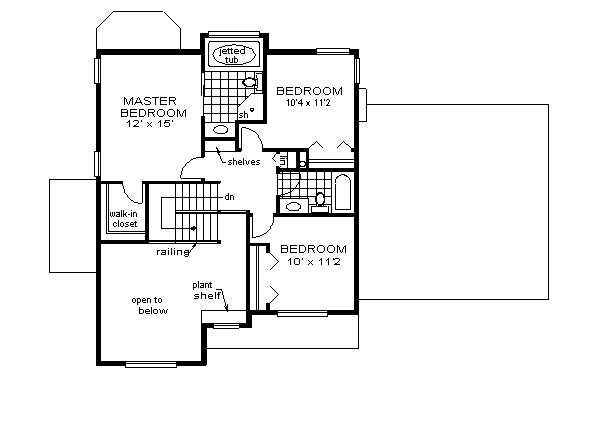 upper floor house blueprint