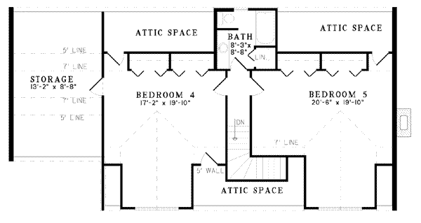 upper floor house blueprint
