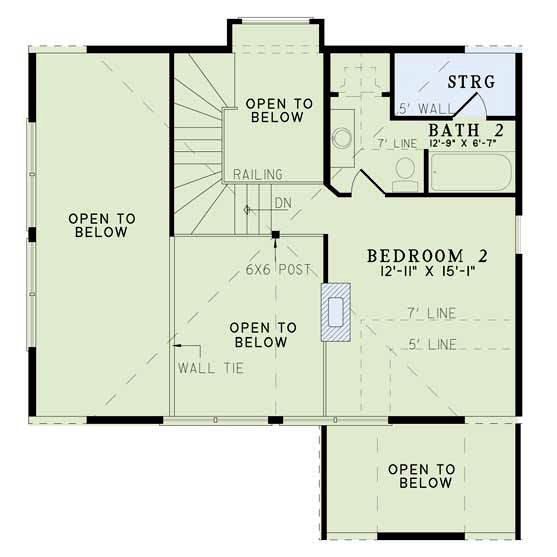 upper floor house blueprint