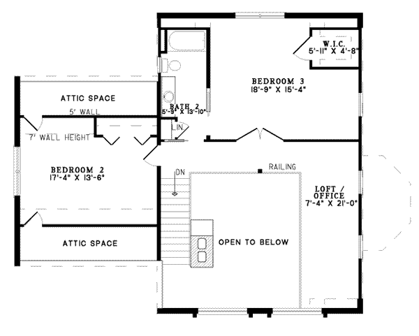 upper floor house blueprint