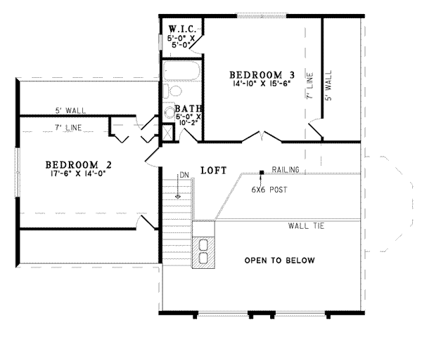 upper floor house blueprint