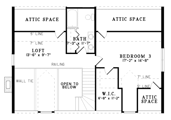upper floor house blueprint