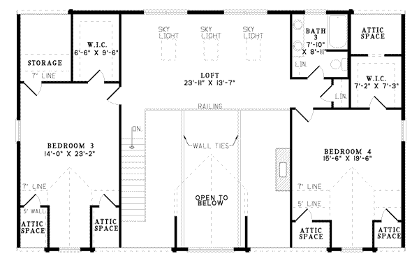 upper floor house blueprint