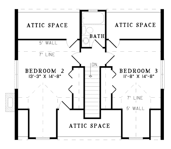 upper floor house blueprint
