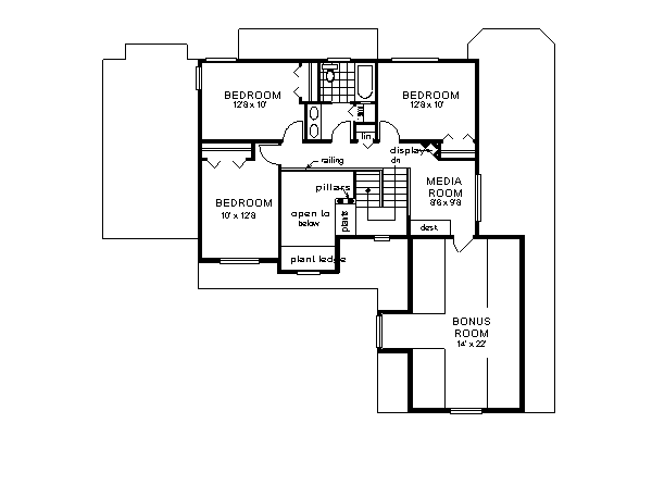 upper floor house blueprint
