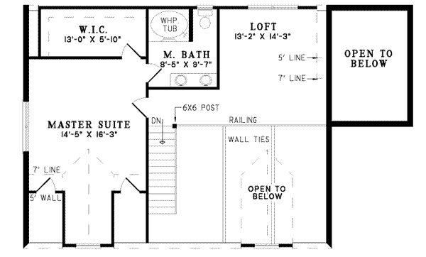 upper floor house blueprint