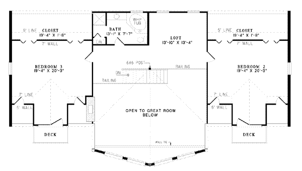 upper floor house blueprint