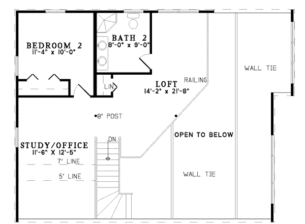 upper floor house blueprint