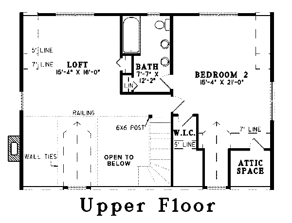 upper floor house blueprint