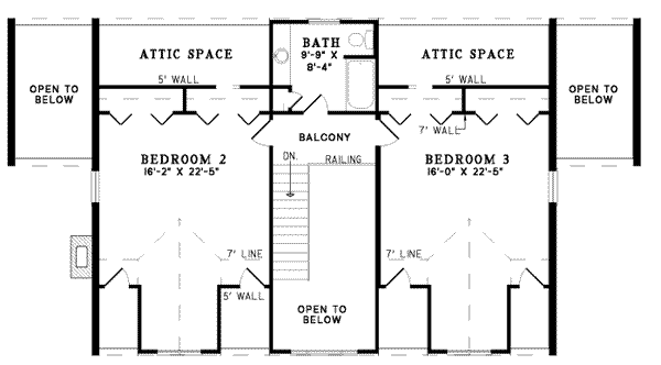 upper floor house blueprint