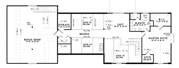 upper floor house blueprint