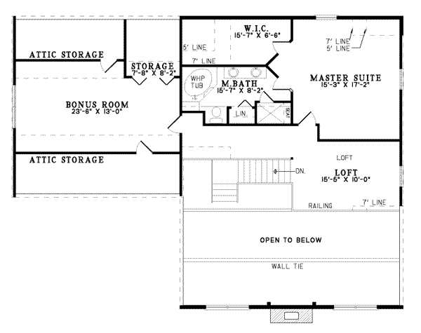 upper floor house blueprint