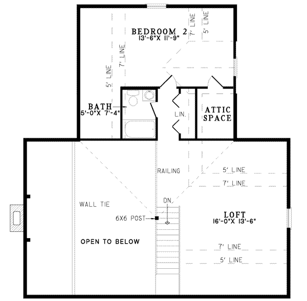 upper floor house blueprint