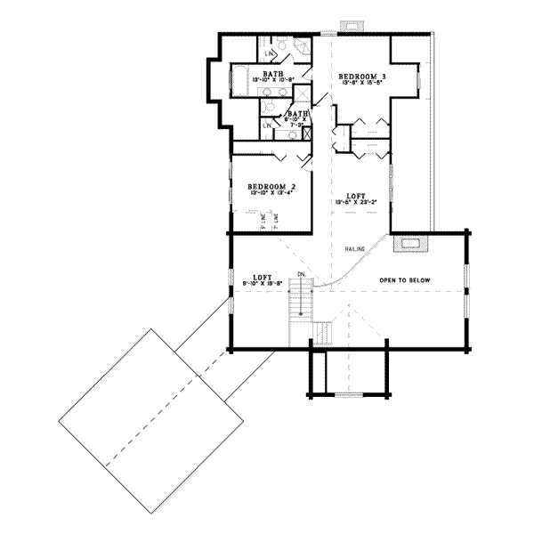 upper floor house blueprint